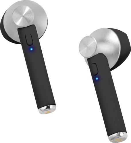 Vivitar Airvibes Metallic Accent Bluetooth Earphones Silverblack 2269