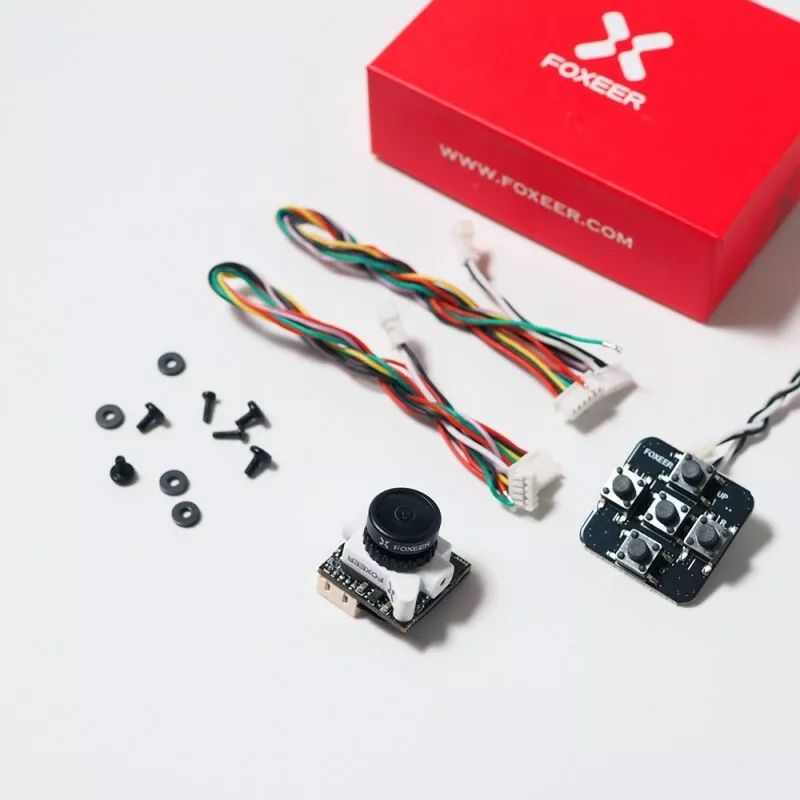 Foxeer Falkor 2 Micro 1200TVL FPV Camera 16:9/4:3 GWDR No Freeze L1.8mm (White)