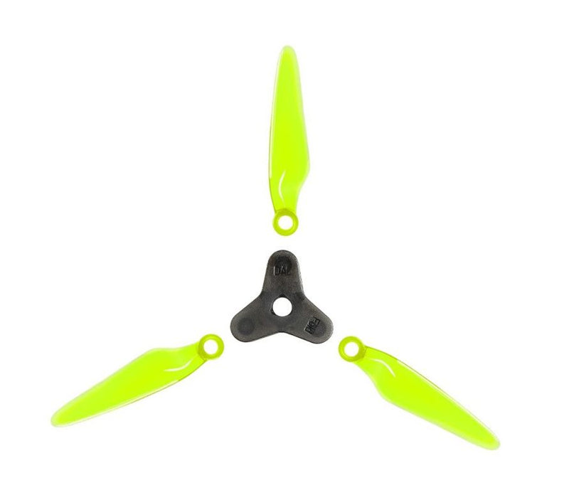 Dalprop Fold F5 FPV Propeller Set (12x Crystal Green Blades 4x Grey Hub)