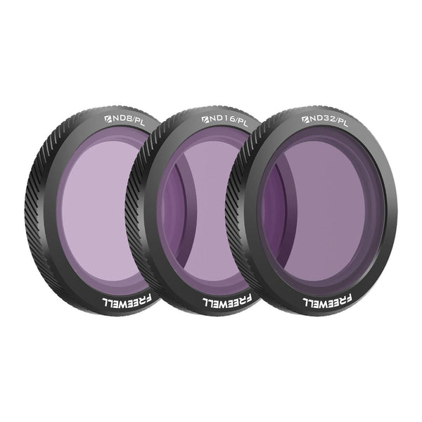 Freewell 3-Pack Bright Day Magnetic ND-PL Filters for DJI Neo (ND-PL 8 16 32)