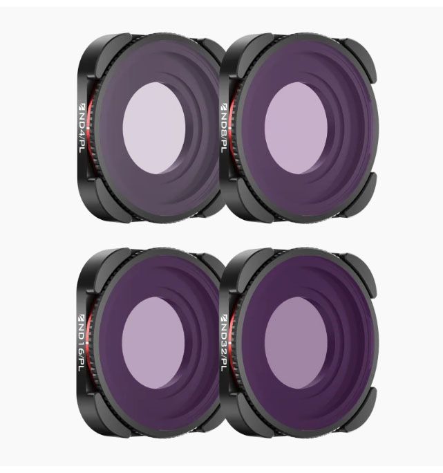 Freewell 4-pack Bright Day ND-PL Filters for GoPro HERO13 Black (ND-PL 4 8 16 32)