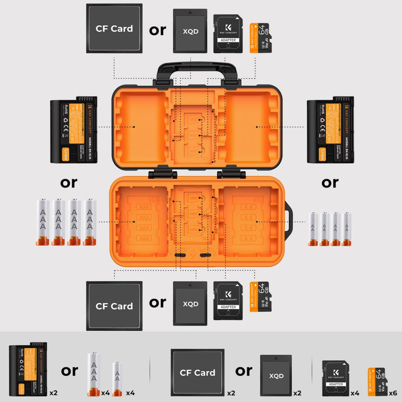 K&F Concept Battery Box for FW50 / FZ100 / E6NH / W235 / EL14 / EL15 / E17 Batteries