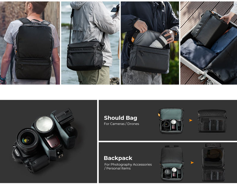 K&F Concept Colapsible Photography Backpack 22L