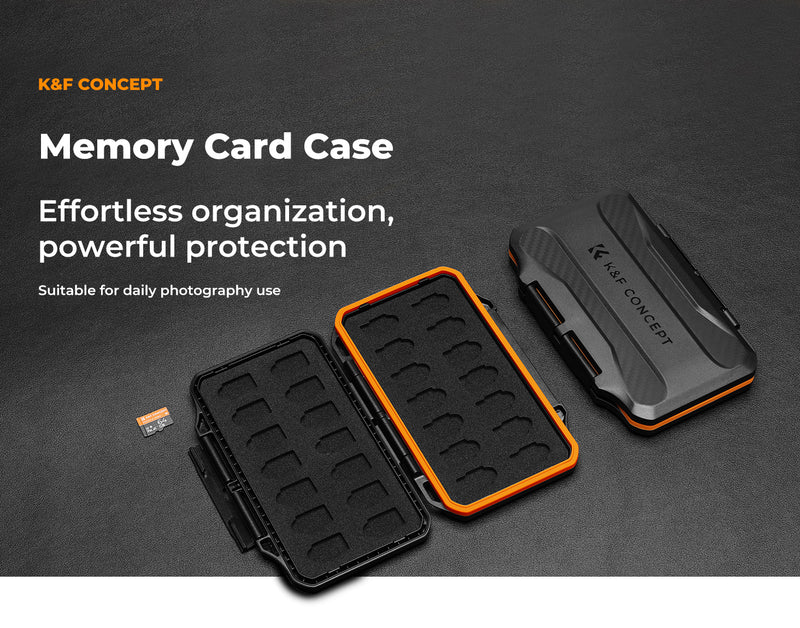 K&F Concept  28 Slots Case for Micro SD(TF) / Micro SDHC / Micro SDXC Memory Cards