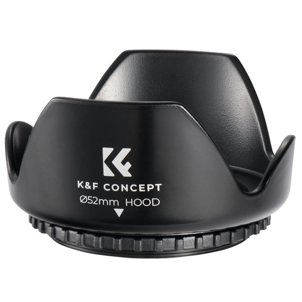 K&F Concept Universal 52mm Threaded Screw-in Camera Lens Hood