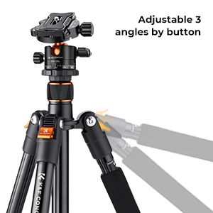 K&F Concept B234A1 Aluminum Professional Ball Head Tripod with Monopod