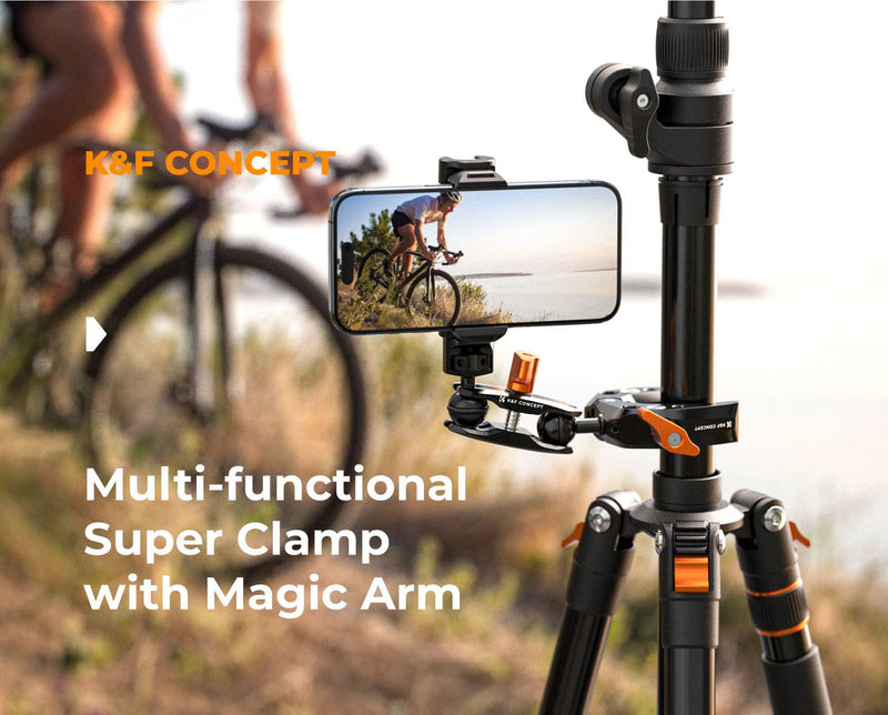 K&F Concept Ms13 Multi-Functional Camera Clamp with Ballhead Magic Arm