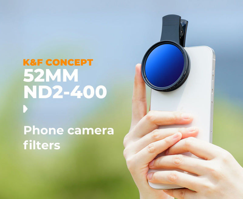 K&F Concept 52mm Clip-On Phone VND Filter (1-9 stops)