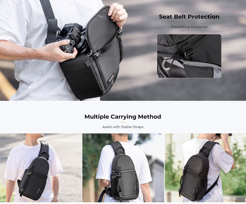 K&F Concept Sling Camera Bag (Black)