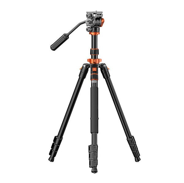 K&F Concept 83" Aluminum Video Tripod with Fluid Head