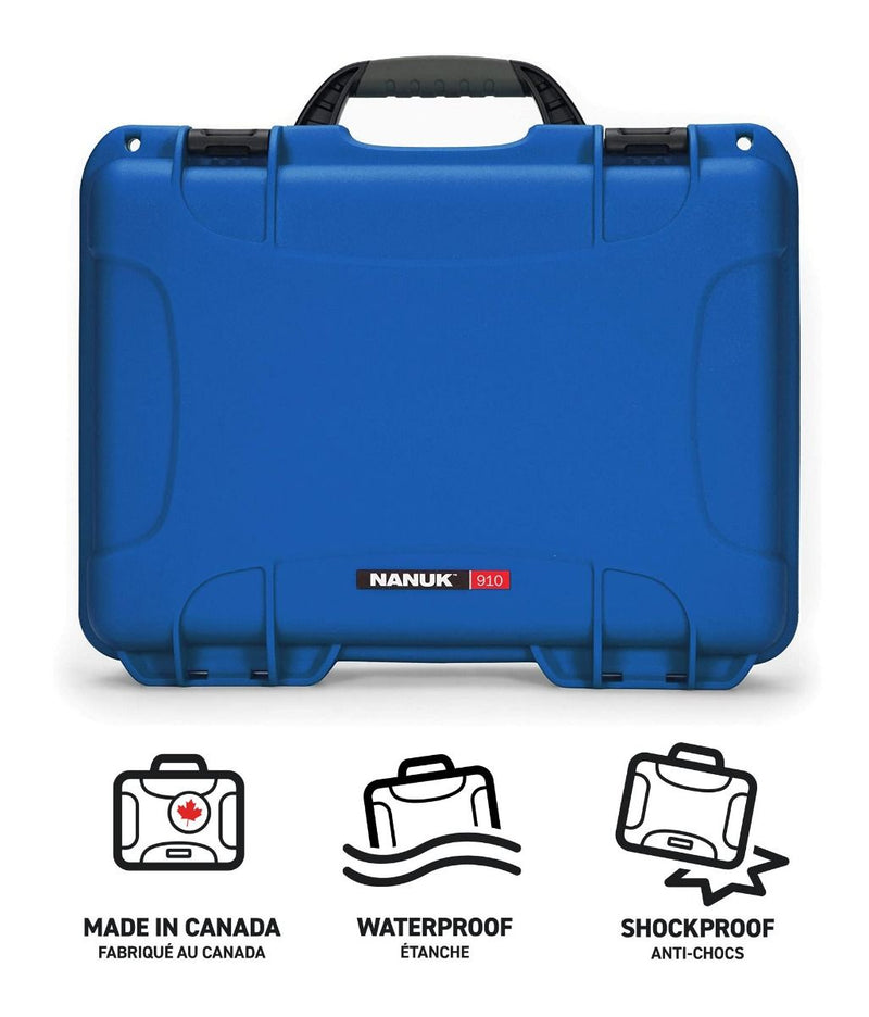 Nanuk 910 Case with Foam Insert for 10 Watches (Blue)