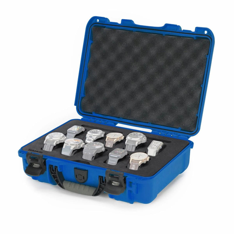 Nanuk 910 Case with Foam Insert for 10 Watches (Blue)