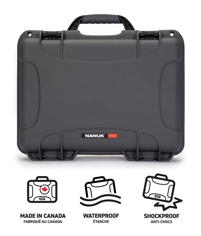 Nanuk 910 Case with Foam Insert for 10 Watches (Graphite)