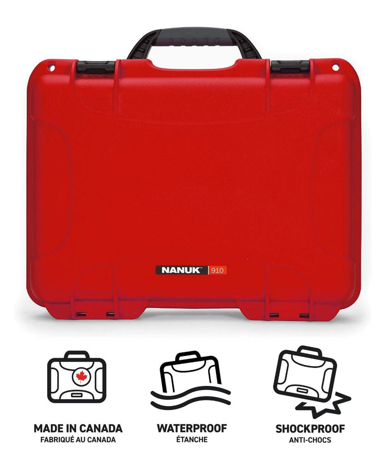 Nanuk 910 Case with Foam Insert for 10 Watches (Red)