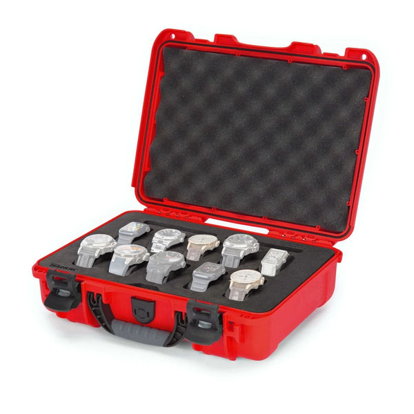 Nanuk 910 Case with Foam Insert for 10 Watches (Red)