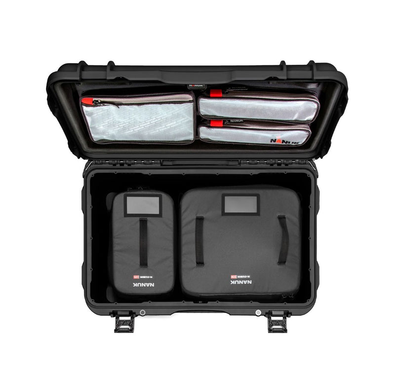 Nanuk 938 Case with Lid Organiser and N-Cubik Interior (17M & 17S) Black