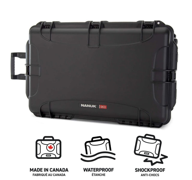 Nanuk 963 Case with Cubed Foam (Black)