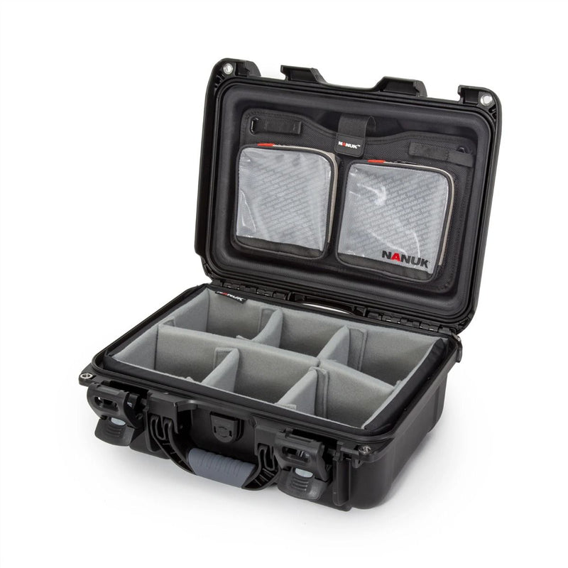 Nanuk 915 NANUK-R Collection Case with Padded Divider and Lid Organiser (Black)