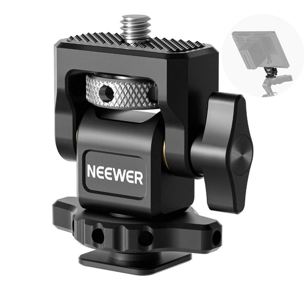 Neewer MA002 360° Swivel 180° Tilt Damping Monitor Mount with Cold Shoe