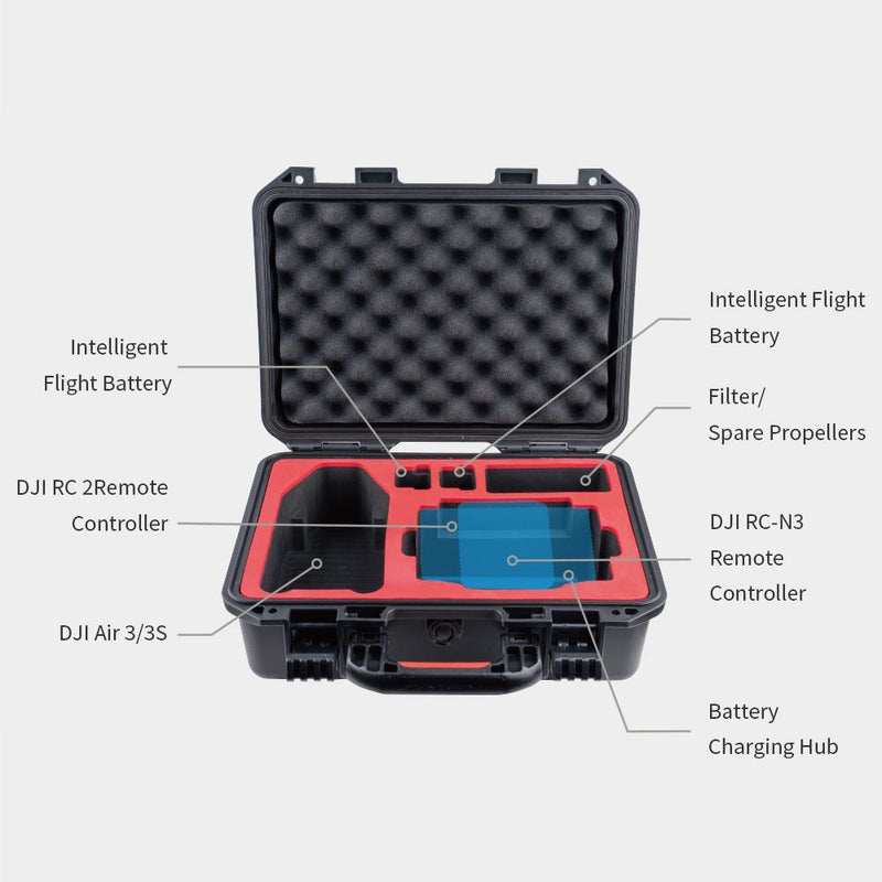 PGYTECH Safety Carrying Case for  DJI Air 3 / DJI Air 3S