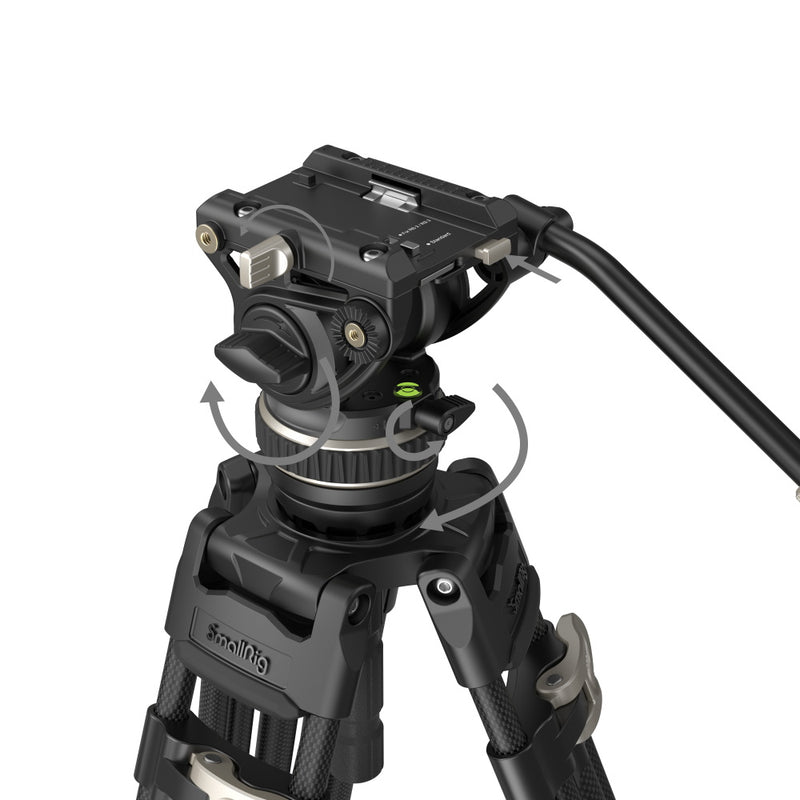 SmallRig FreeBlazer Heavy-Duty Carbon Fiber Tripod Kit AD-100 3989