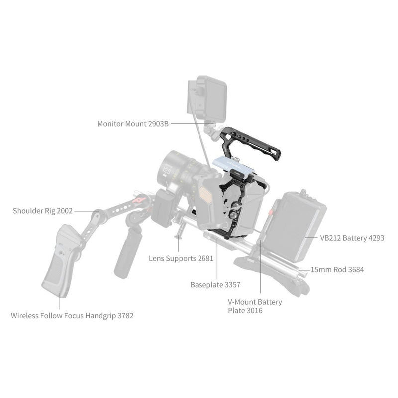 SmallRig Basic Cage Kit for Blackmagic Design Cinema Camera 6K 4574