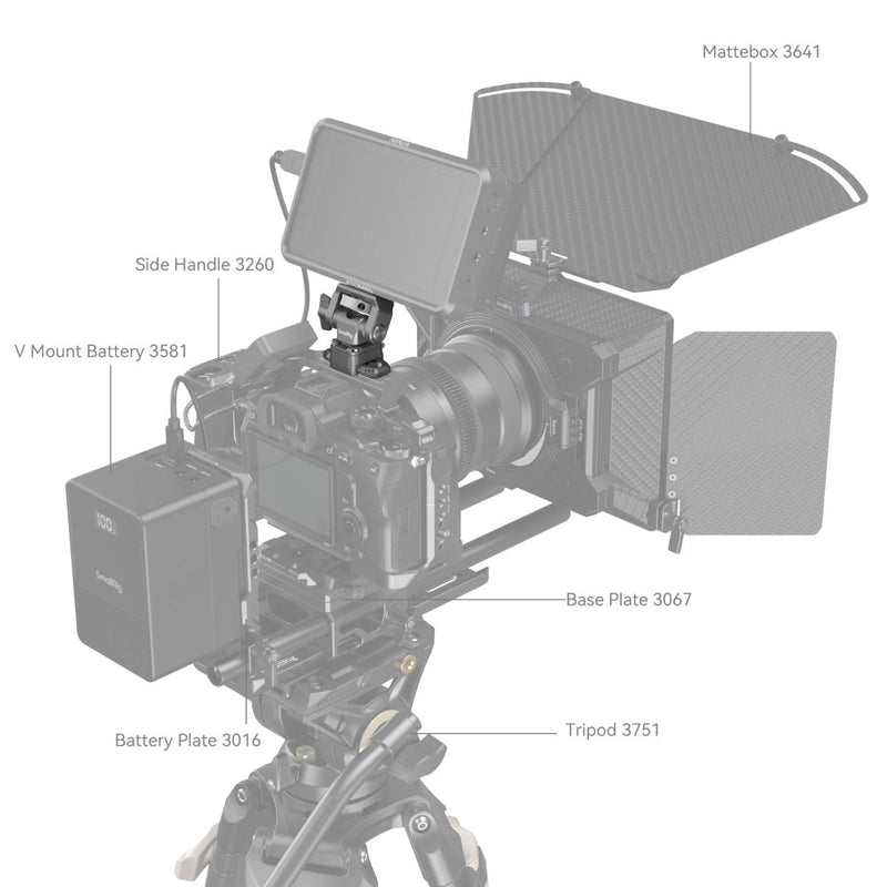 SmallRig HawkLock H21 Quick Release Monitor Support with NATO Clamp 4487