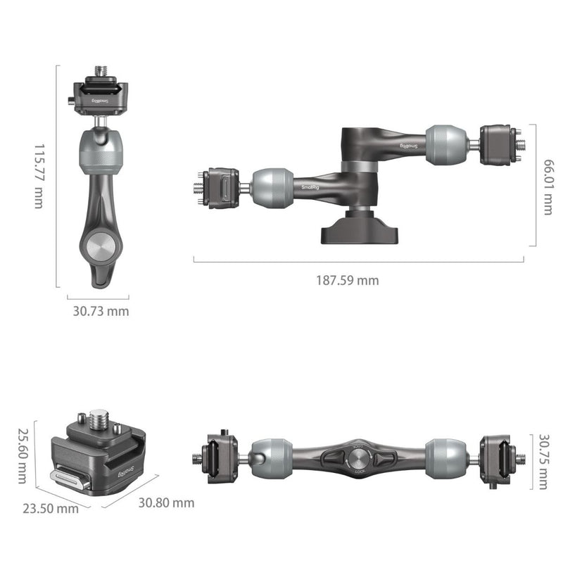 SmallRig HawkLock H21 Quick Release Rosette Magic  Arm (7") 4490