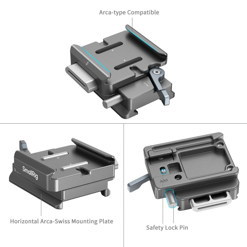 SmallRig HawkLock H38 Arca-Swiss Quick Release Plate for DJI Stabilizers 4639