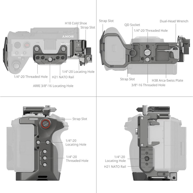 SmallRig HawkLock Quick Release Advanced Cage Kit for Sony FX3 / FX30 4771