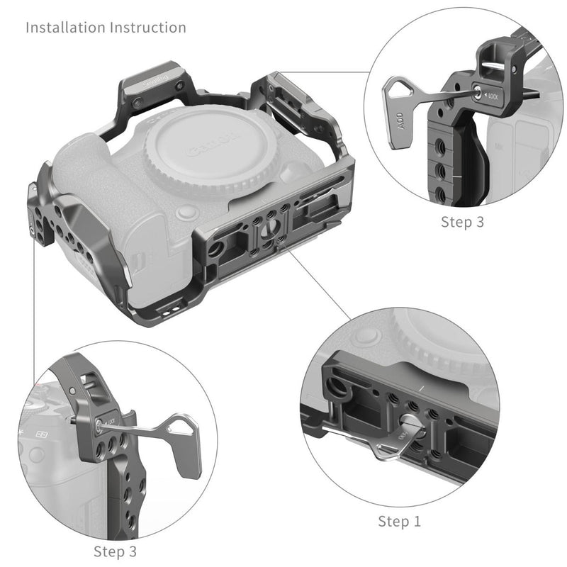 SmallRig HawkLock Quick Release Cage for Canon EOS R5 Mark II 4977