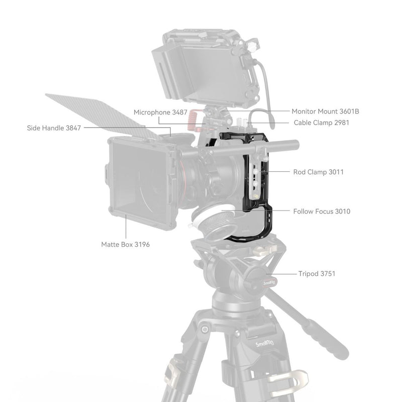 SmallRig HawkLock Quick Release Cage for Canon EOS R6 Mark II 4159B