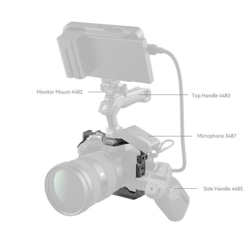 SmallRig HawkLock Quick Release Cage for Sony Alpha 7R V / Alpha 7 IV / Alpha 7S III / Alpha 1 / Alpha 7R IV 4481