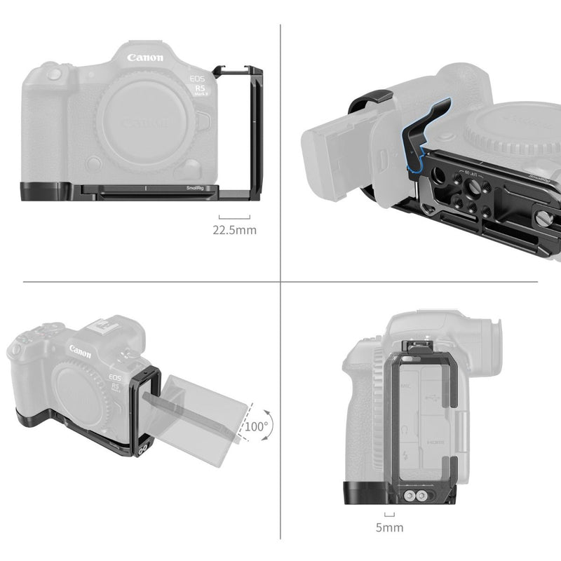 SmallRig L-Shape Mount Plate for Canon EOS R5 Mark II 4983