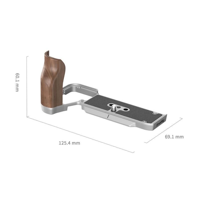 SmallRig L-Shape Mount Plate with Wooden Handle for Sony Alpha 7C II / Alpha 7CR 4796