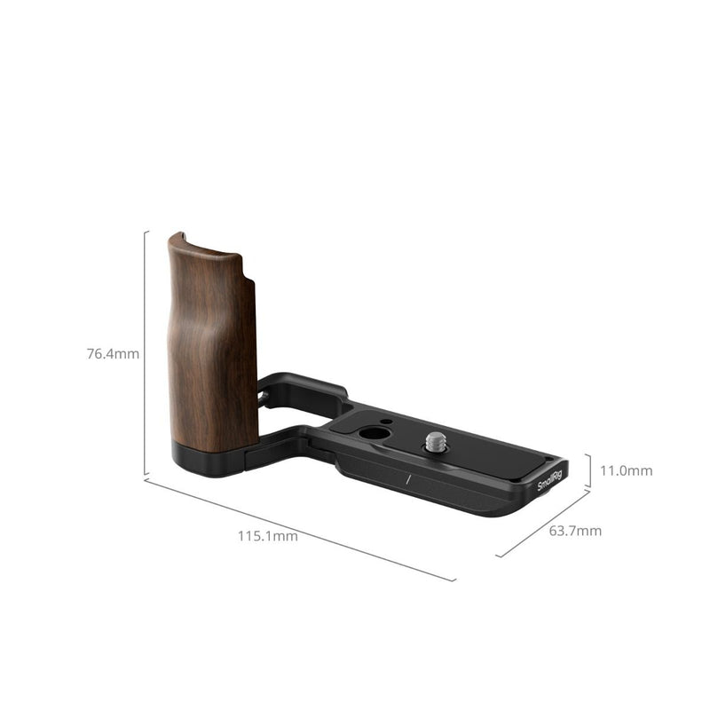 SmallRig L-Shape Mount Plate with  Wooden Handle for Sony ZV-E10 II 4864