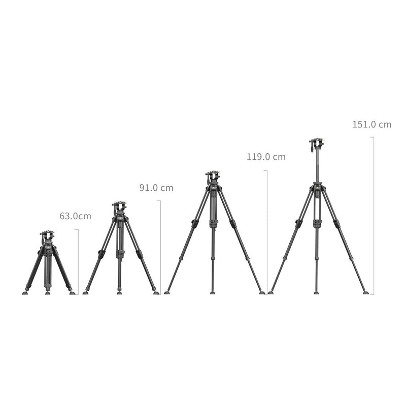 SmallRig Lightweight Video Carbon Fiber Tripod Kit AD-50 Pro 4420