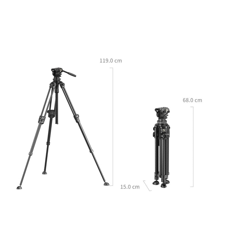 SmallRig Lightweight Video Carbon Fiber Tripod Kit AD-50 Pro 4420