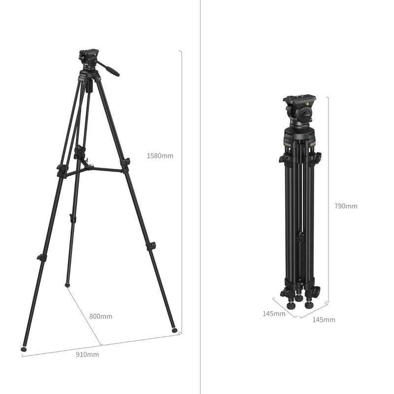 SmallRig Lightweight Video Tripod Kit AD-50 Lite 4684