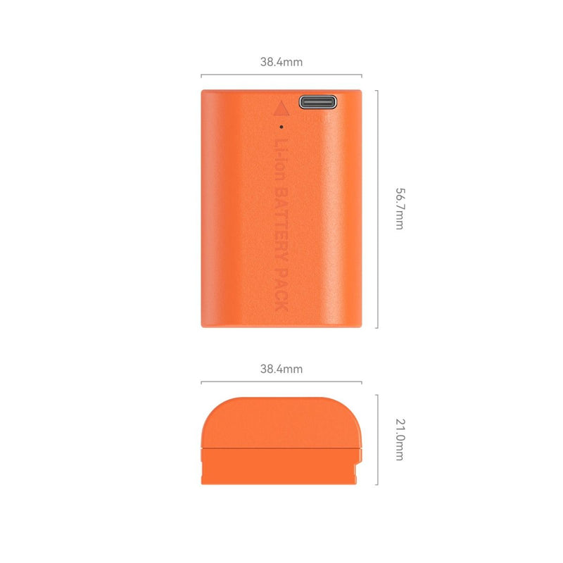 SmallRig LP-E6NH USB-C Rechargeable Camera Battery (Orange) 4968