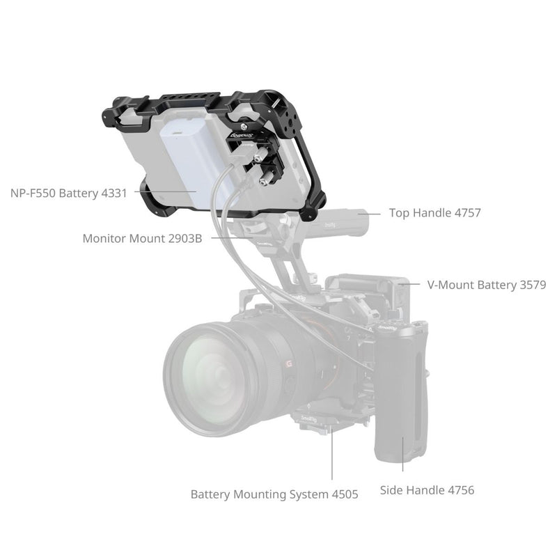 SmallRig Monitor Cage Kit for Atomos Shinobi II 5030