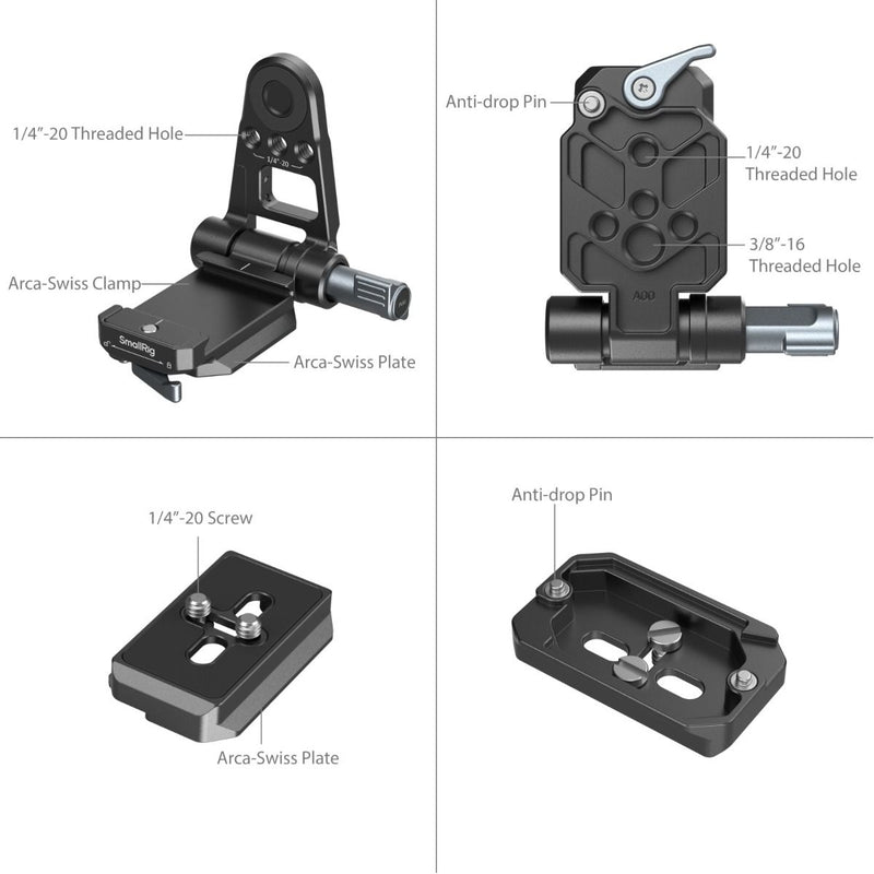 SmallRig NP-F Battery Adapter Mount Plate Kit for Mirrorless Cameras 4696