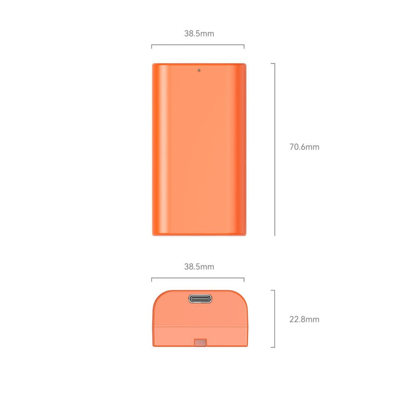 SmallRig NP-F550 USB-C Rechargeable Camera Battery (Orange) 4971