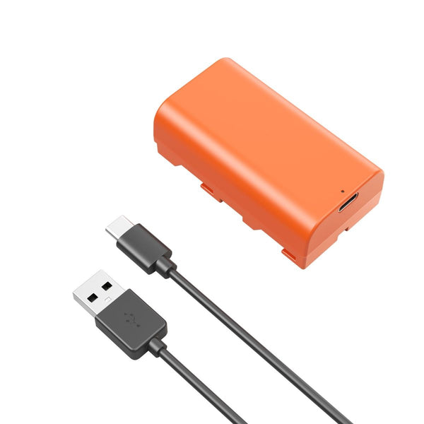 SmallRig NP-F550 USB-C Rechargeable Camera Battery (Orange) 4971