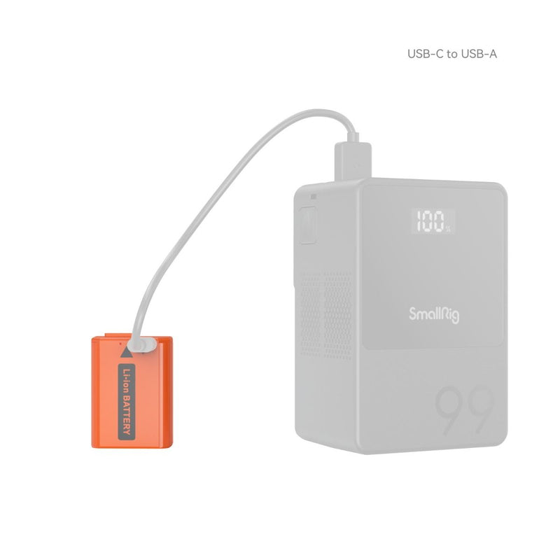 SmallRig NP-FW50 USB-C Rechargeable Camera Battery (Orange) 4965