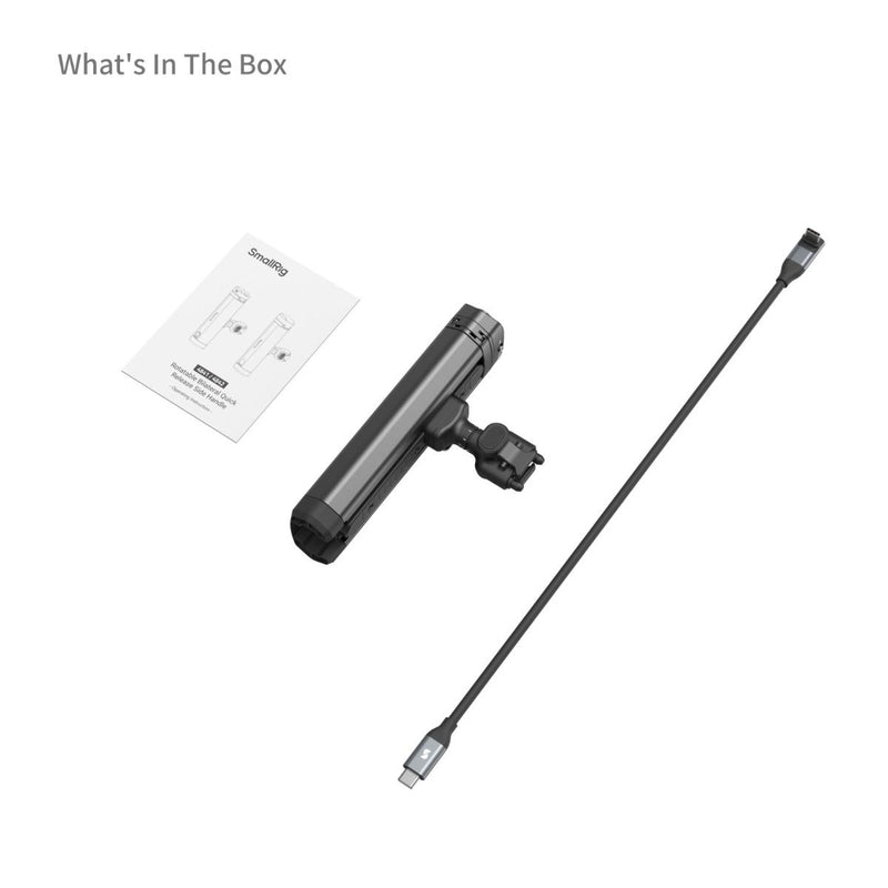 SmallRig Rotatable Bilateral Quick Release Side Handle with Wireless Control and M.2 SSD Enclosure 4841