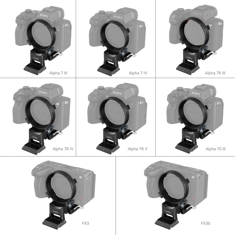 SmallRig Rotatable Horizontal-to-Vertical Mount Plate Kit for Sony Alpha 1 / Alpha 7 / Alpha 9 / FX Series 4244