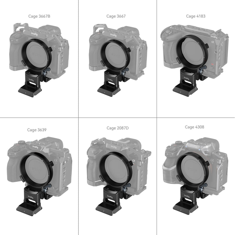 SmallRig Rotatable Horizontal-to-Vertical Mount Plate Kit for Sony Alpha 1 / Alpha 7 / Alpha 9 / FX Series 4244