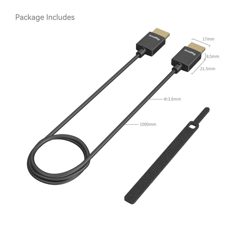 SmallRig Ultra-Slim 4K HDMI Data Cable (A to A) (100cm) 4794