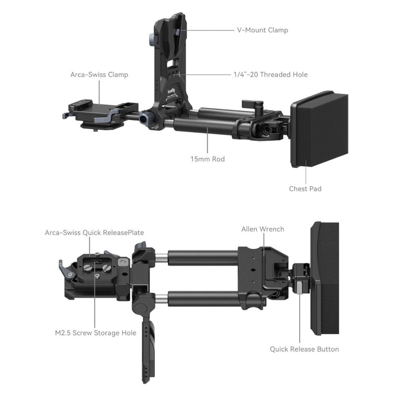 SmallRig V-Mount Battery Mount Plate Kit (Advanced)  4063B